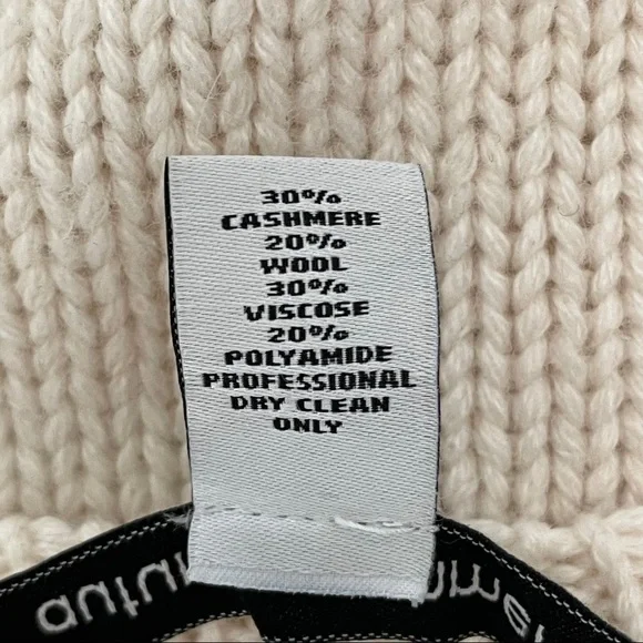 Autumn Cashmere Cable Knit Cashmere Blend Cable Knit Cream Sweater Size XS - Picture 7 of 7